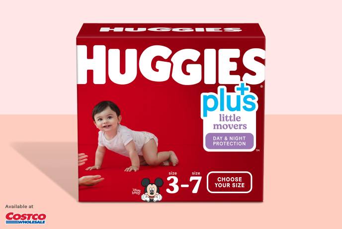 huggies® plus little movers® diapers