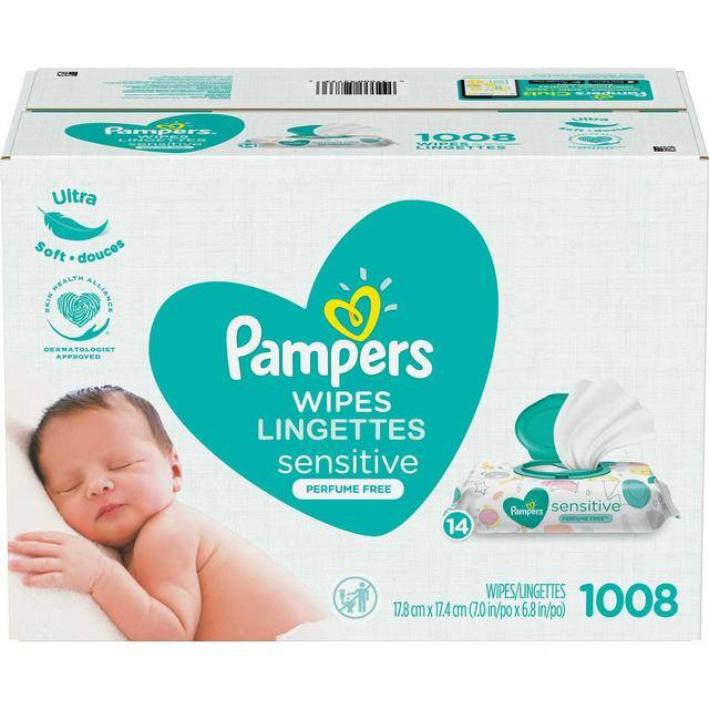 Pampers Baby Wipes Sensitive Perfume Free 1008pcs