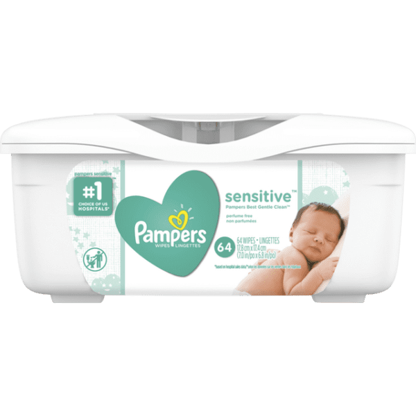 Pampers Sensitive Baby Wipes 64ct